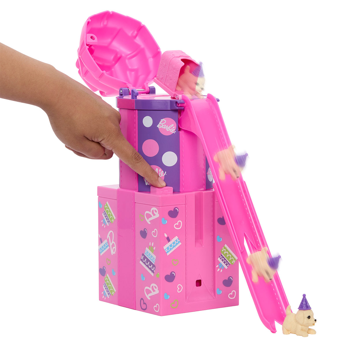 MUÑECA BARBIE PARTY UNBOXED RESBALADILLA - 6