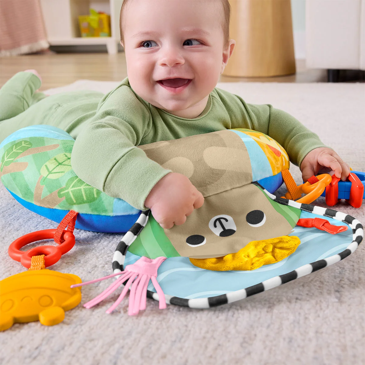 JUGUETE DIDÁCTICO FISHER-PRICE COJÍN COLORIDO DE ACTIVIDADES  - 2