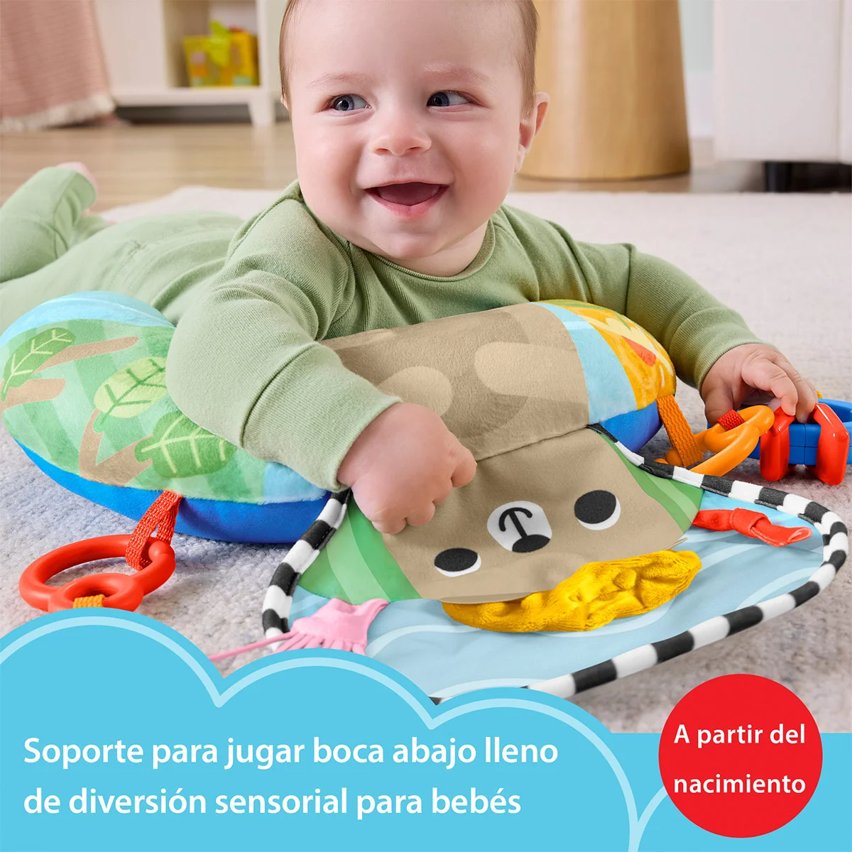 JUGUETE DIDÁCTICO FISHER-PRICE COJÍN COLORIDO DE ACTIVIDADES  - 9