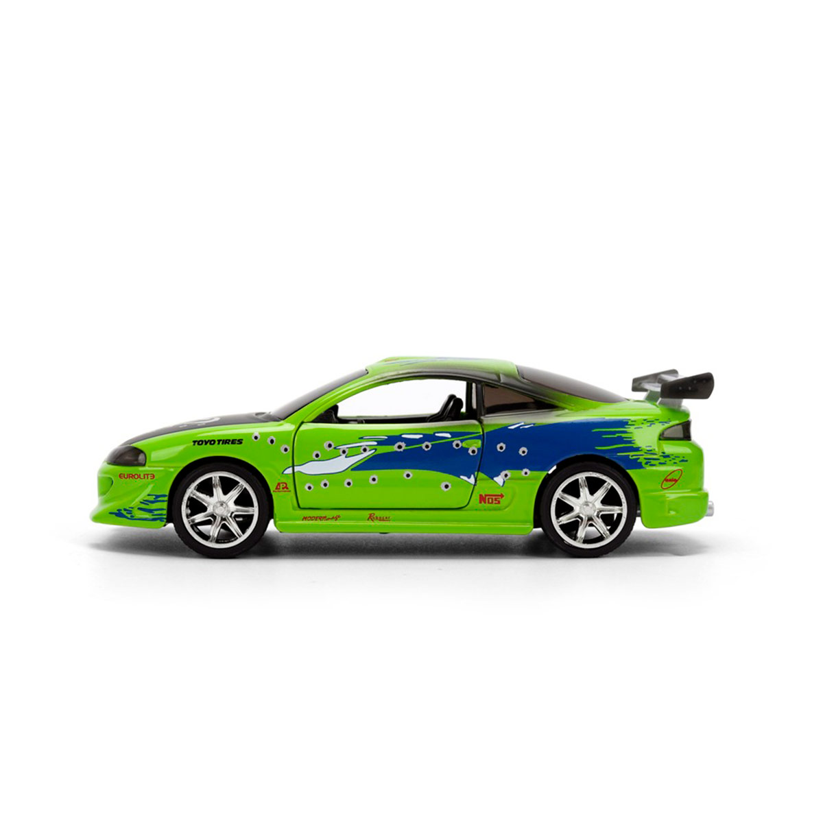 VEHÍCULO DE JUGUETE JADA DIECAST MITSUBISHI ECLIPSE 1995 ESCALA 1:32 RÁPIDOS Y FURIOSOS   - 4