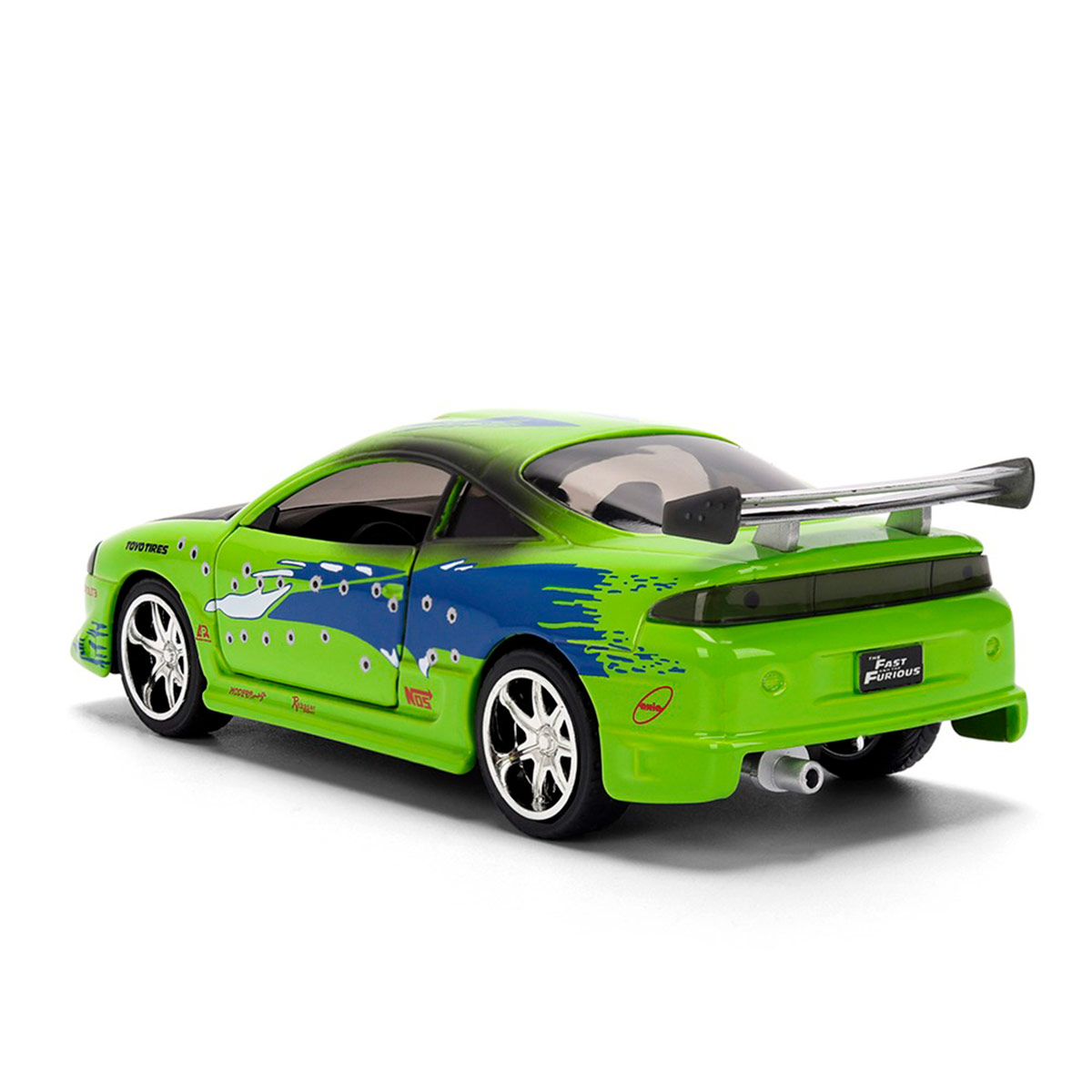 VEHÍCULO DE JUGUETE JADA DIECAST MITSUBISHI ECLIPSE 1995 ESCALA 1:32 RÁPIDOS Y FURIOSOS   - 7