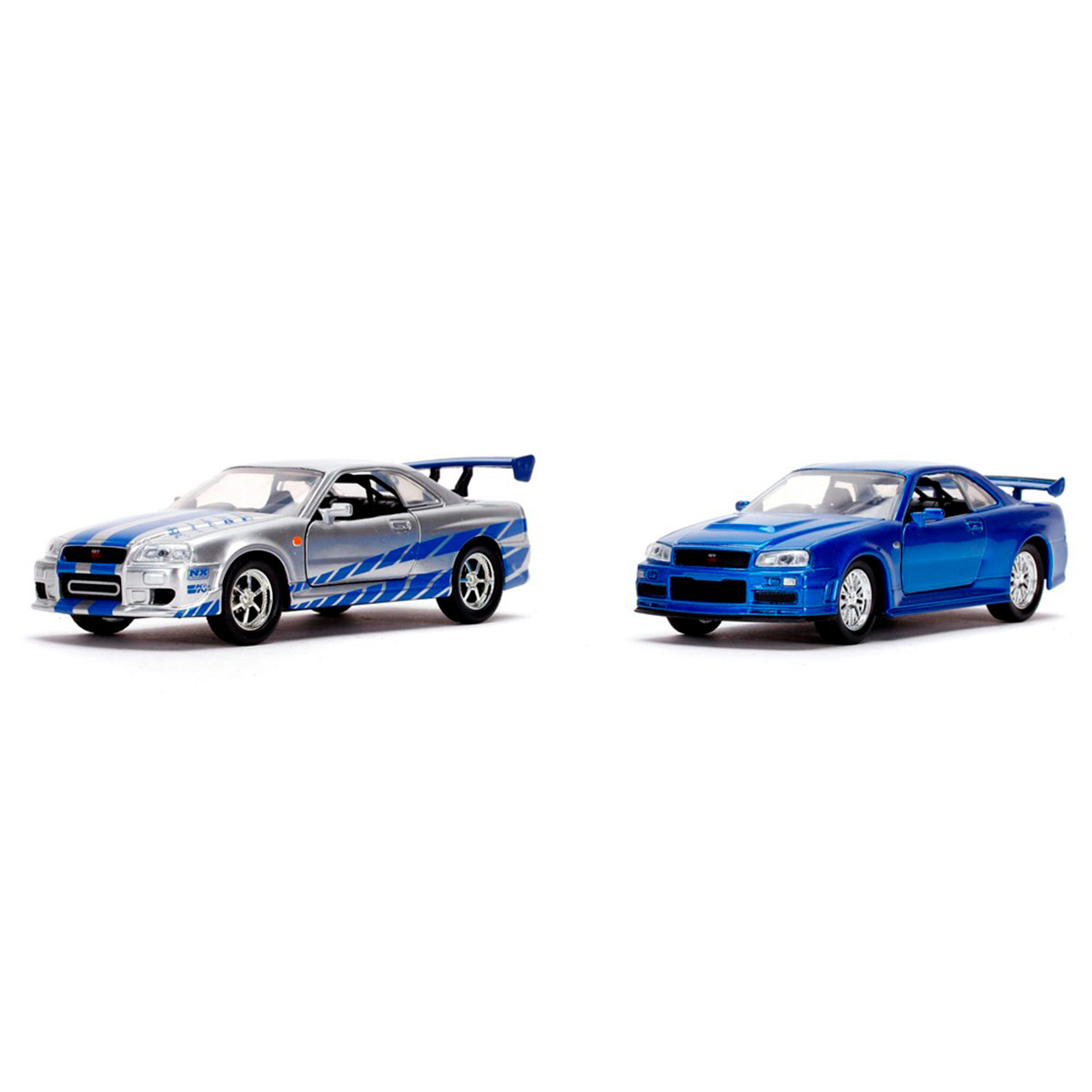 PACK X2 VEHÍCULOS DE JUGUETE JADA DIECAST NISSAN SKYLINE GT-R A ESCALA 1:32 RÁPIDOS Y FURIOSOS  - 2