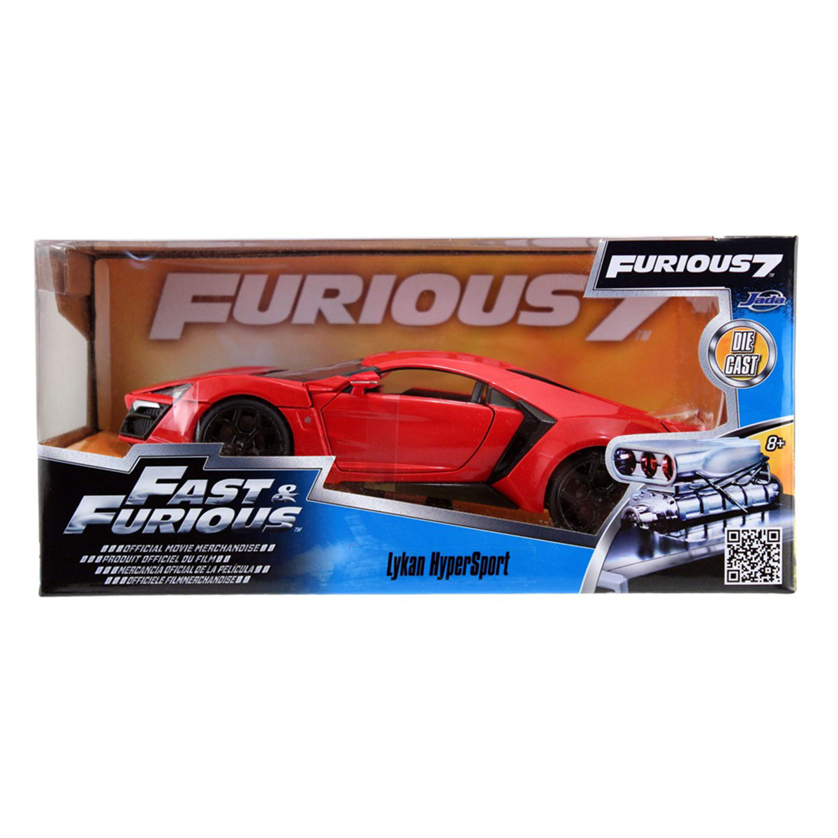 VEHÍCULO DE JUGUETE JADA DIECAST LYKAN HYPERSPORT ESCALA 1:24 RÁPIDOS Y FURIOSOS - 1