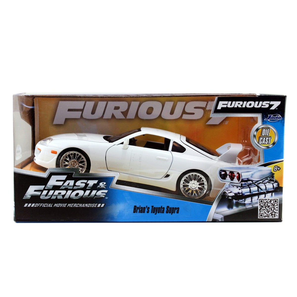 VEHÍCULO DE JUGUETE JADA DIECAST TOYOTA SUPRA 1995 ESCALA 1:24 RÁPIDOS Y FURIOSOS  - 1
