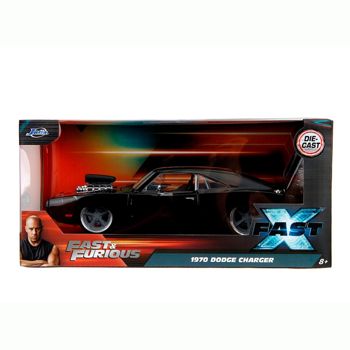 VEHÍCULO DE JUGUETE JADA DIECAST DODGE CHARGER 1970 ESCALA 1:24 RÁPIDOS Y FURIOSOS - 1