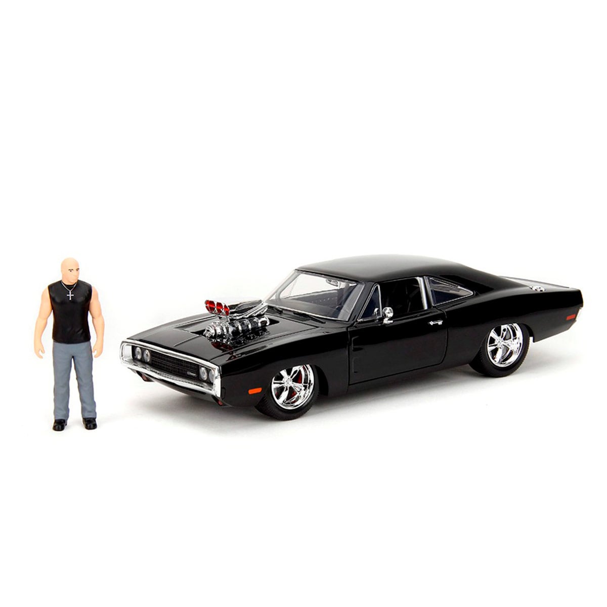 VEHÍCULO DE JUGUETE JADA DIECAST DODGE CHARGER F1 1970 ESCALA 1:24 CON FIGURA RÁPIDOS Y FURIOSOS  - 2
