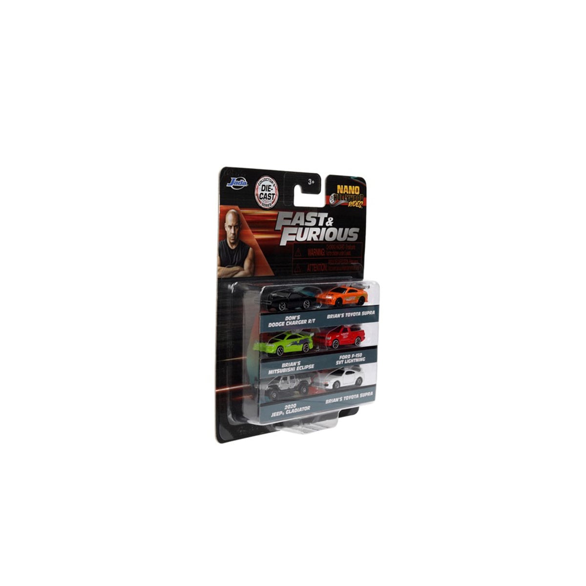 PACK X6 VEHÍCULOS DE JUGUETE JADA DIECAST 1.65" A RÁPIDOS Y FURIOSOS - 3