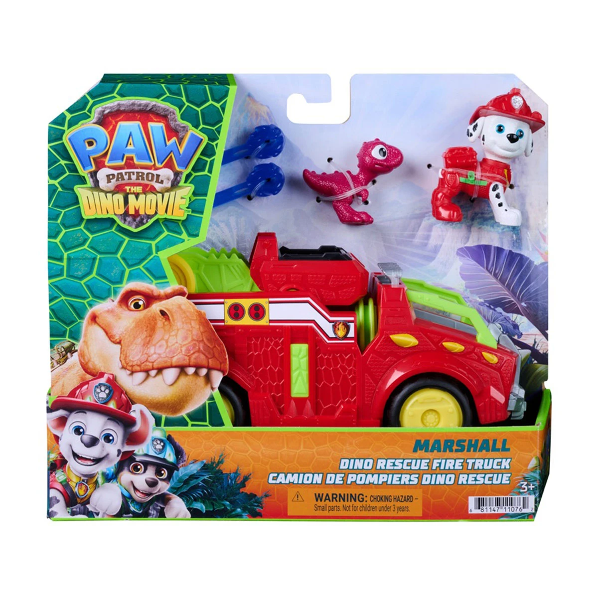 VEHÍCULO DE JUGUETE PAW PATROL TEMÁTICO MARSHALL PELÍCULA - 1
