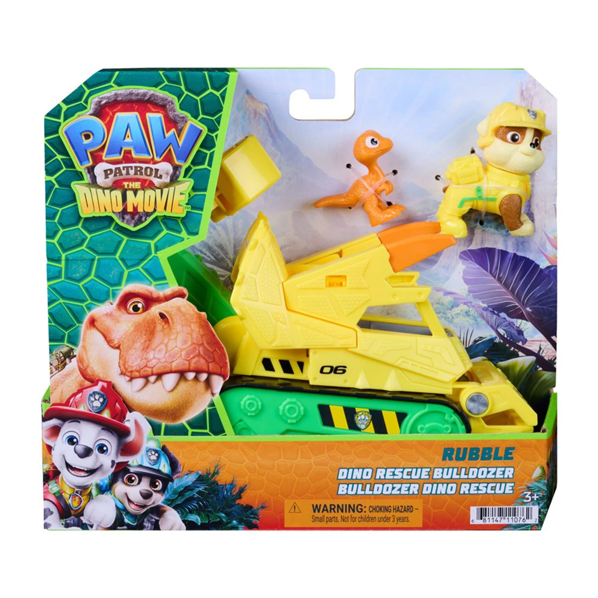 VEHÍCULO DE JUGUETE PAW PATROL TEMÁTICO RUBBLE PELÍCULA - 1