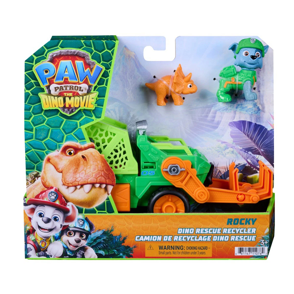 VEHÍCULO DE JUGUETE PAW PATROL TEMÁTICO ROCKY PELÍCULA  - 1