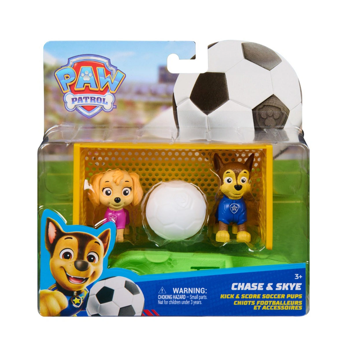 SET DE FIGURAS DE ACCIÓN PAW PATROL FÚTBOL CHASE Y SKYE - 1