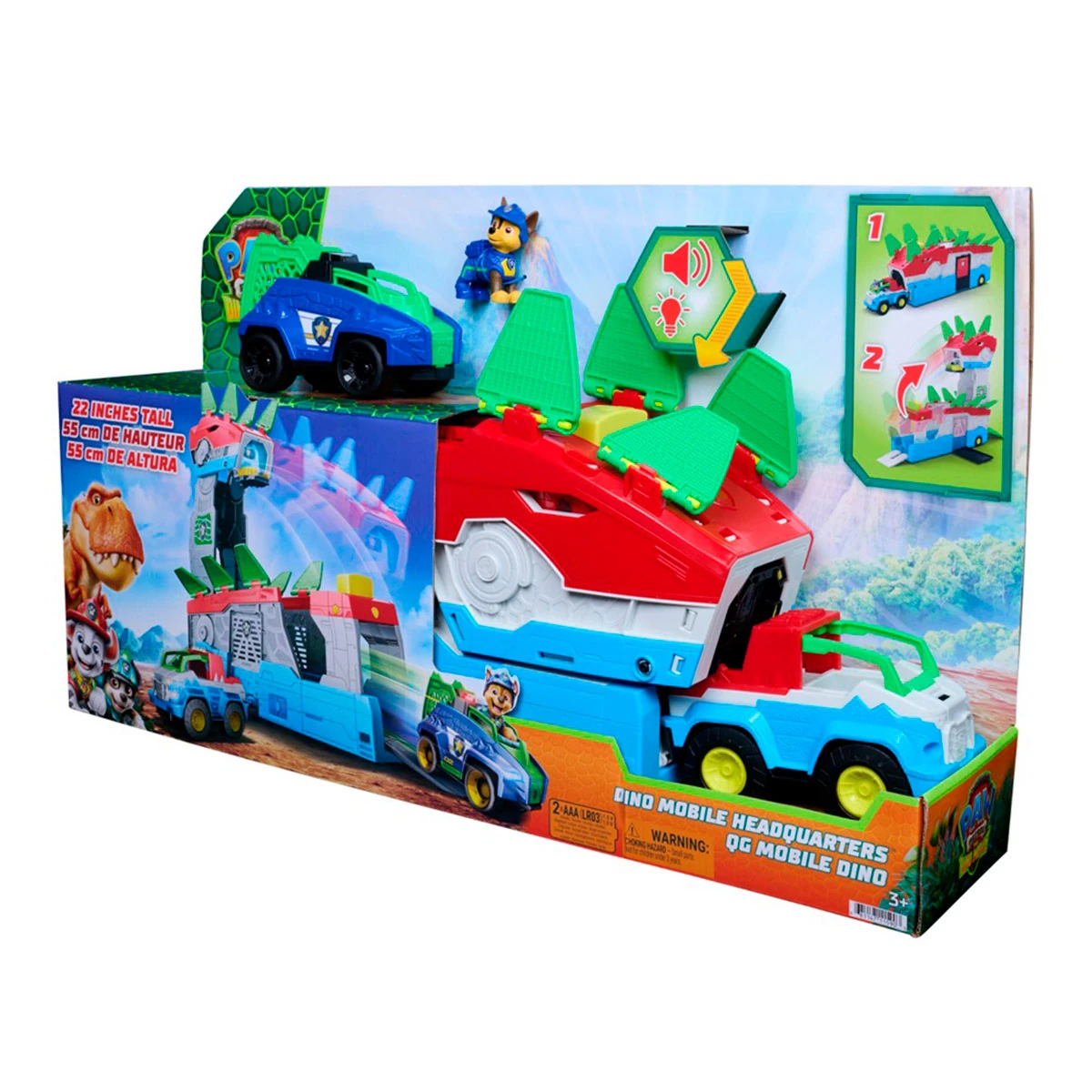 VEHÍCULO TRANSFORMABLE 2 EN 1 PAW PATROL CON LUCES Y SONIDOS  - 3