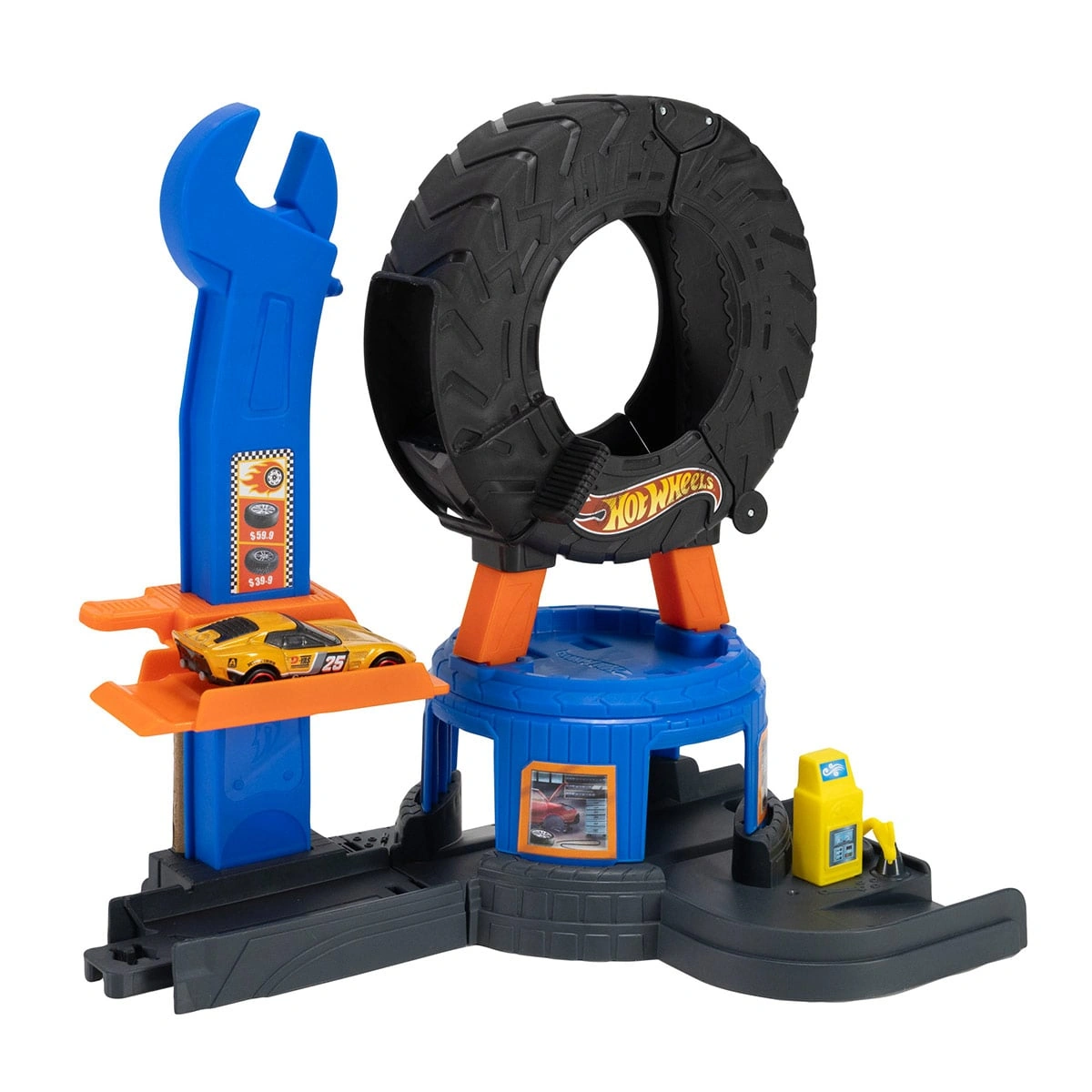 HOT WHEELS CITY PISTA DOWNTOWN CON AUTO - 5