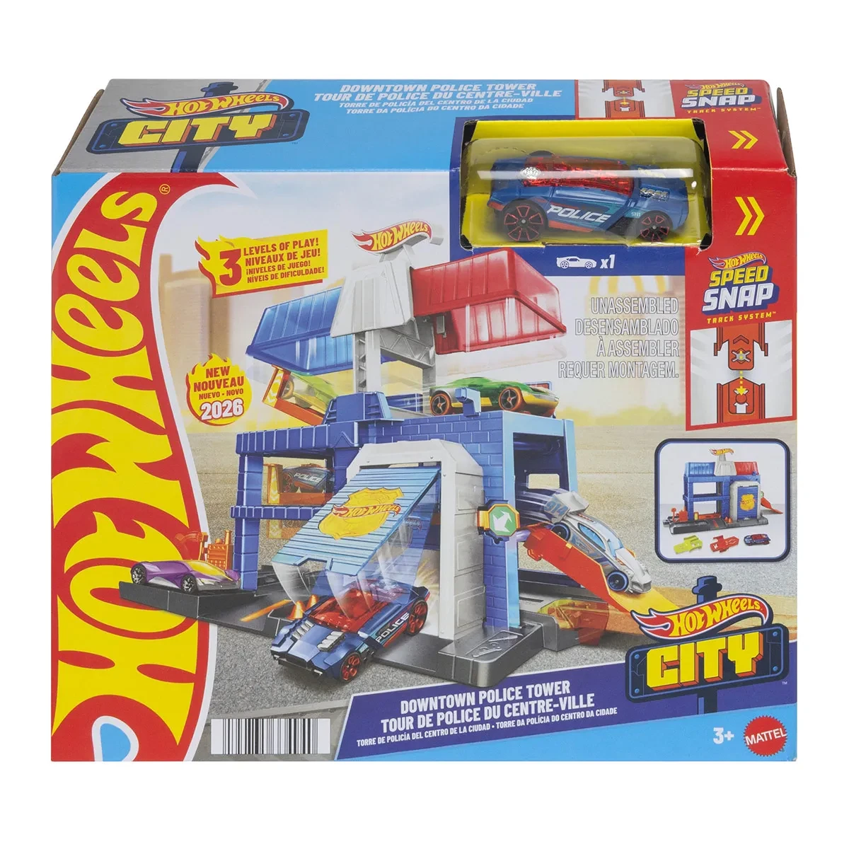 HOT WHEELS CITY PISTA DOWNTOWN CON AUTO - 5
