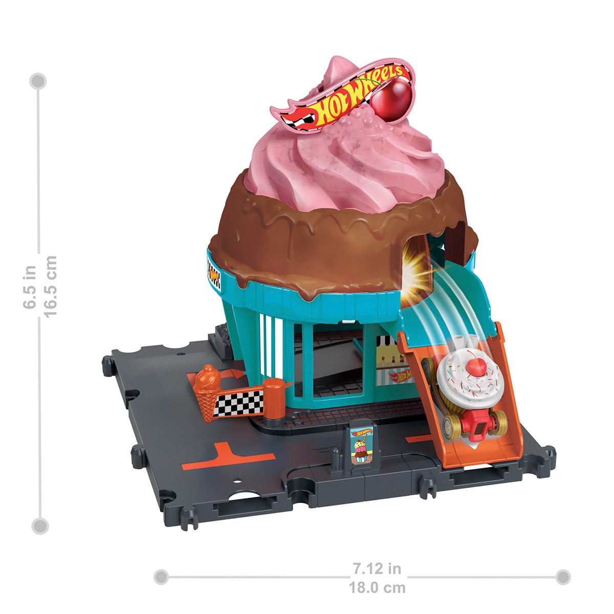 HOT WHEELS CITY PISTA DOWNTOWN CON AUTO - 2