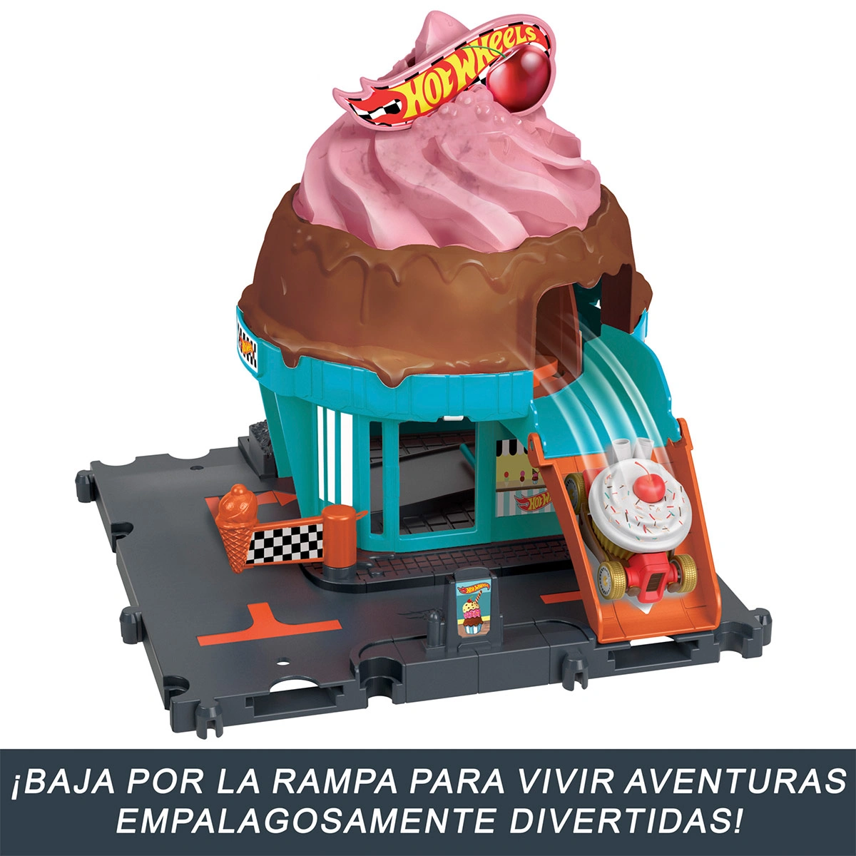 HOT WHEELS CITY PISTA DOWNTOWN CON AUTO - 3