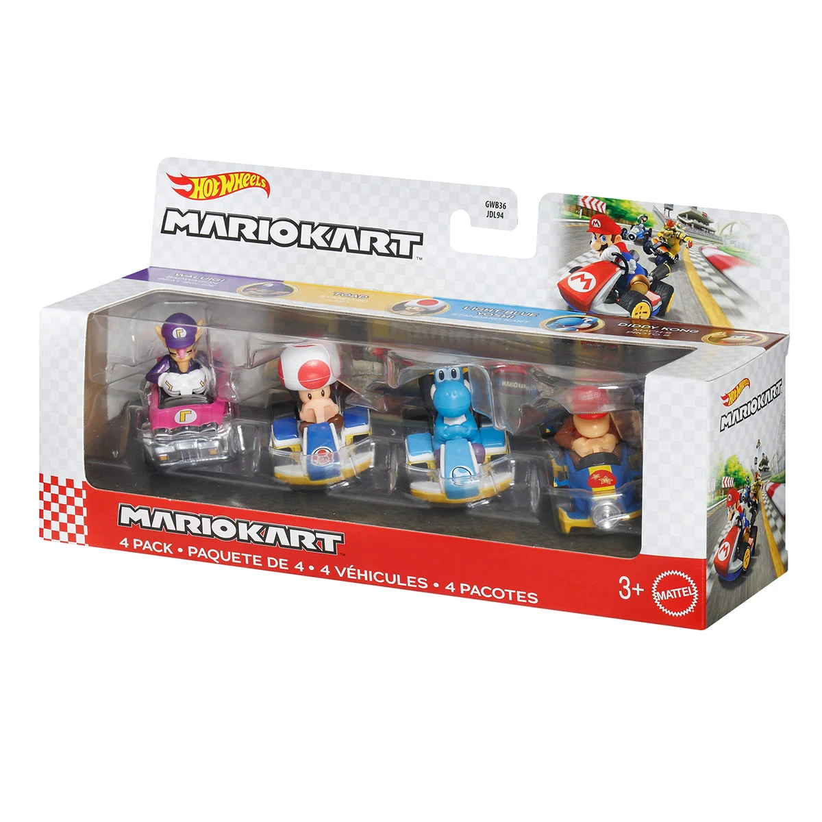 HOT WHEELS MARIO KART PAQUETE DE 4 VEHÍCULOS DE JUGUETE - 2