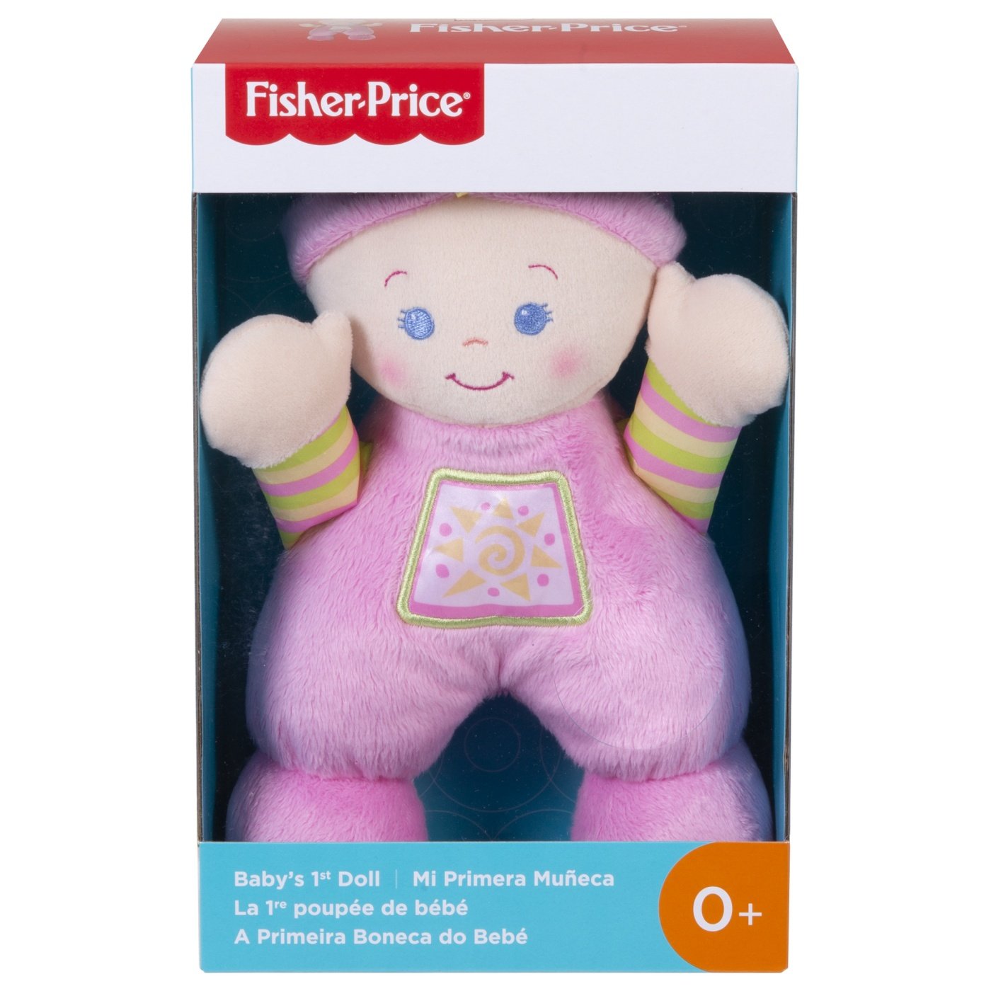 FISHER-PRICE PRIMERA MUÑECA OSITO FELPA SONAJA RECIÉN NACIDO - 1