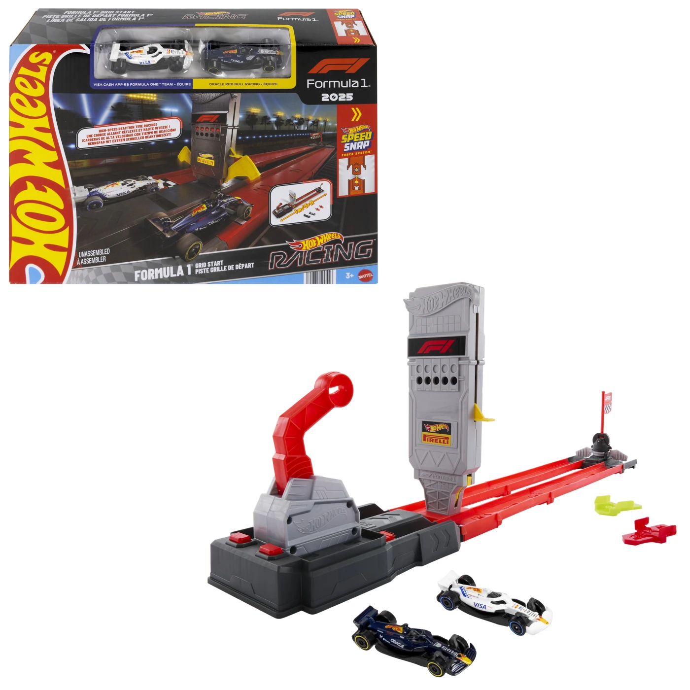 PISTA DE JUGUETE HOT WHEELS CARRERA DESAFIO DE SALIDA F1 - 2