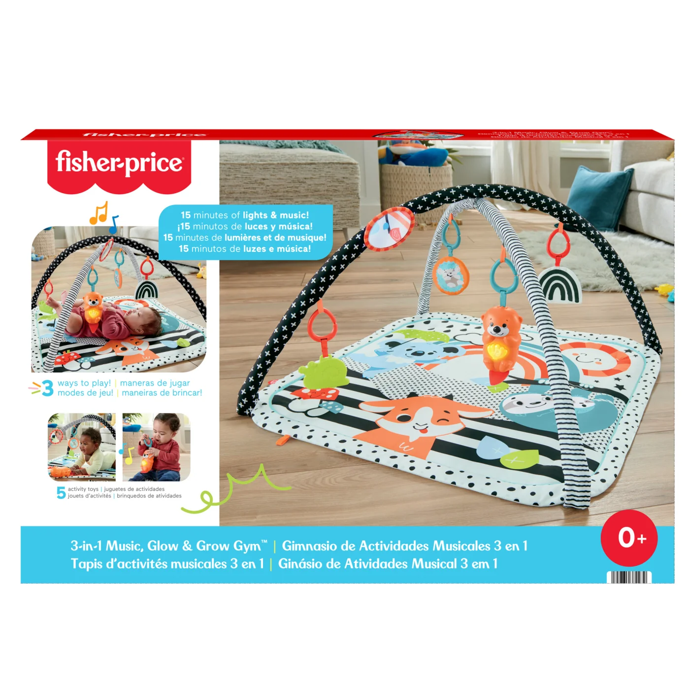 GIMNASIO DE ACTIVIDADES FISHER PRICE MUSICALES 3 EN 1 - 1