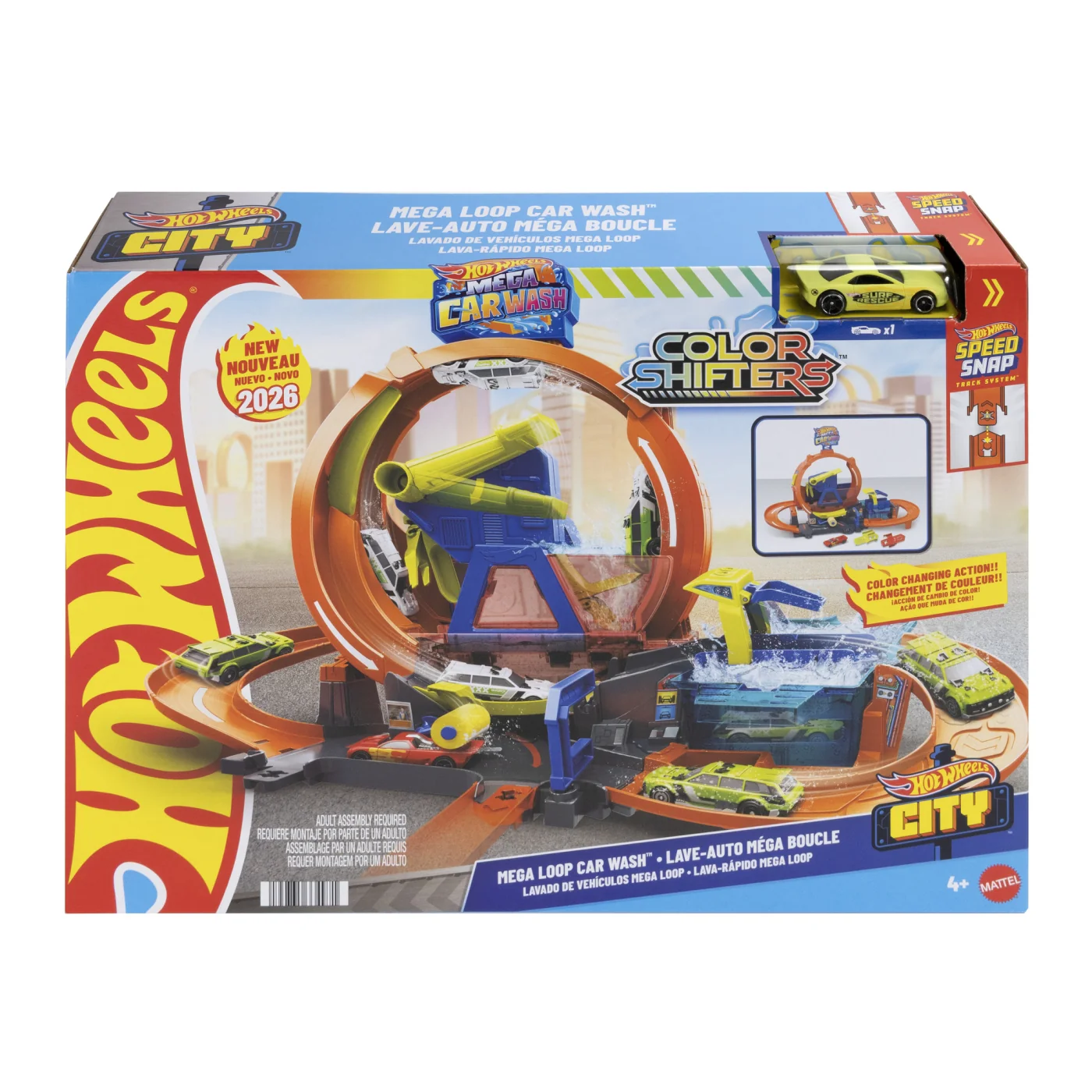 PISTA DE JUGUETE HOT WHEELS MEGA AUTO LAVADO 2026 - 1