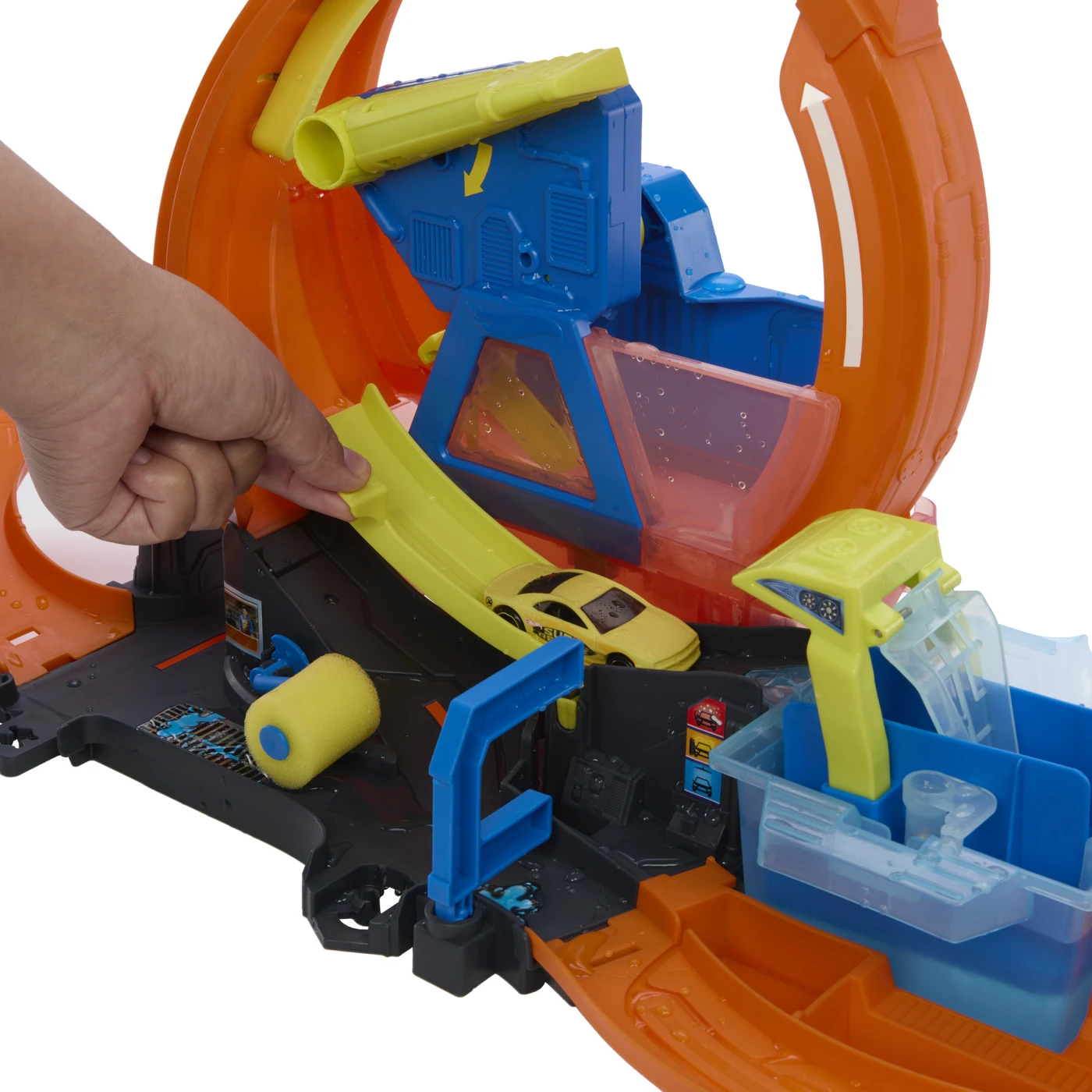 PISTA DE JUGUETE HOT WHEELS MEGA AUTO LAVADO 2026 - 7