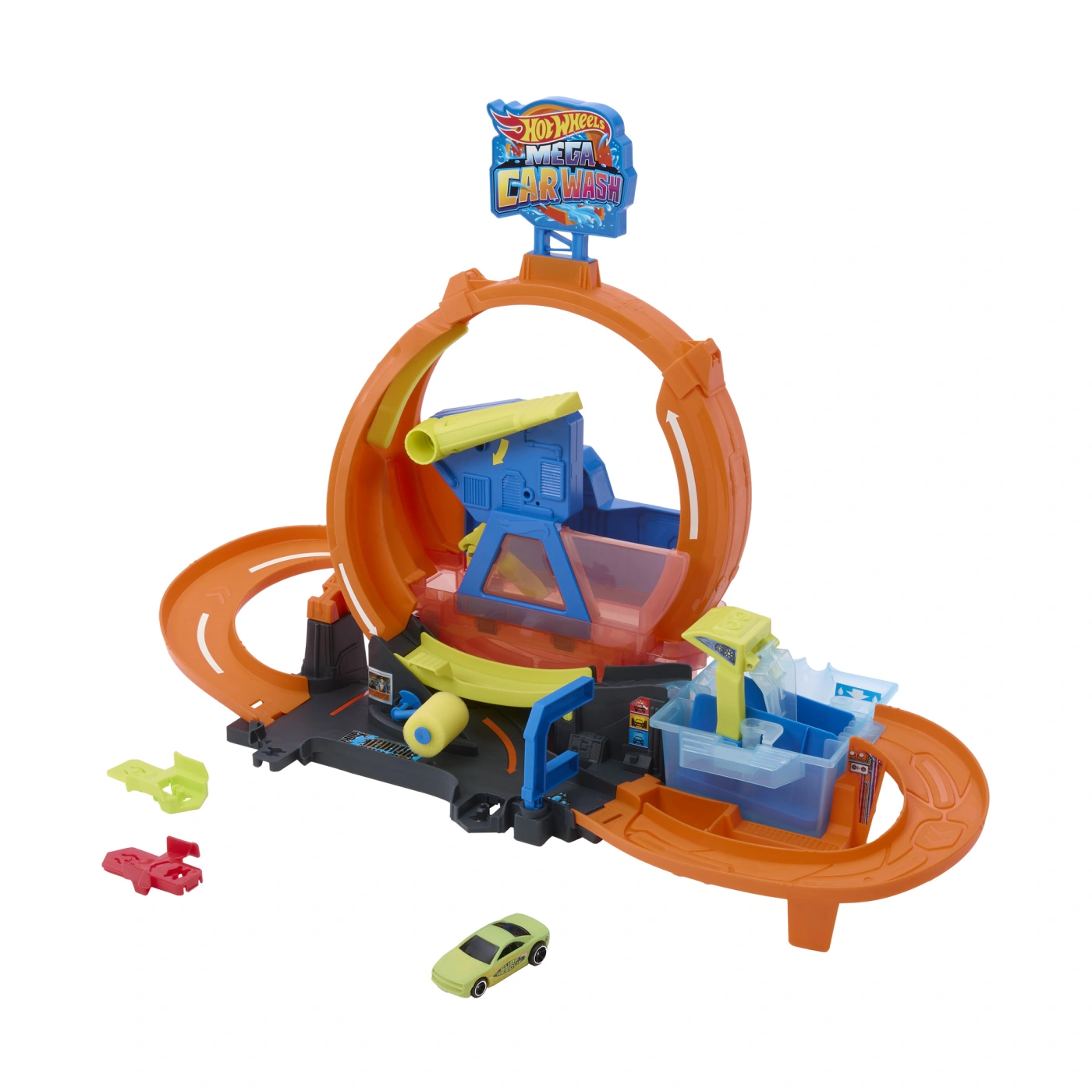 PISTA DE JUGUETE HOT WHEELS MEGA AUTO LAVADO 2026 - 9