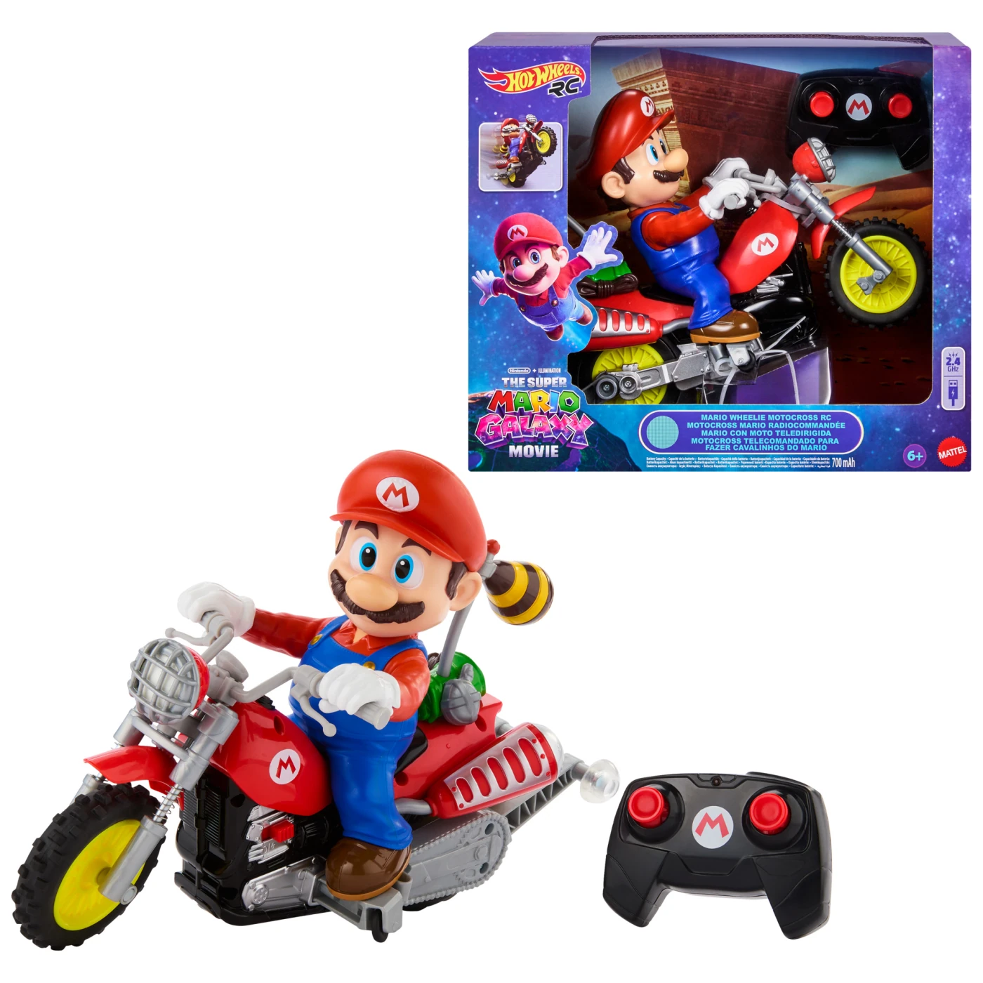 VEHÍCULO HOT WHEELS SUPER MARIO MOVIE AUTO CONTROL RÁPIDO - 1