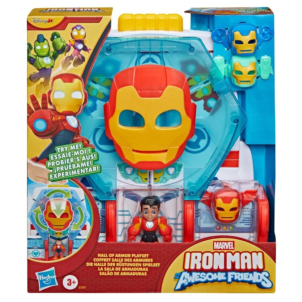 SET IRON MAN AND HIS AWESOME FRIENDS LA SALA DE ARMADURAS - 2