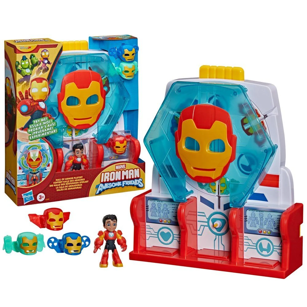 SET IRON MAN AND HIS AWESOME FRIENDS LA SALA DE ARMADURAS - 3