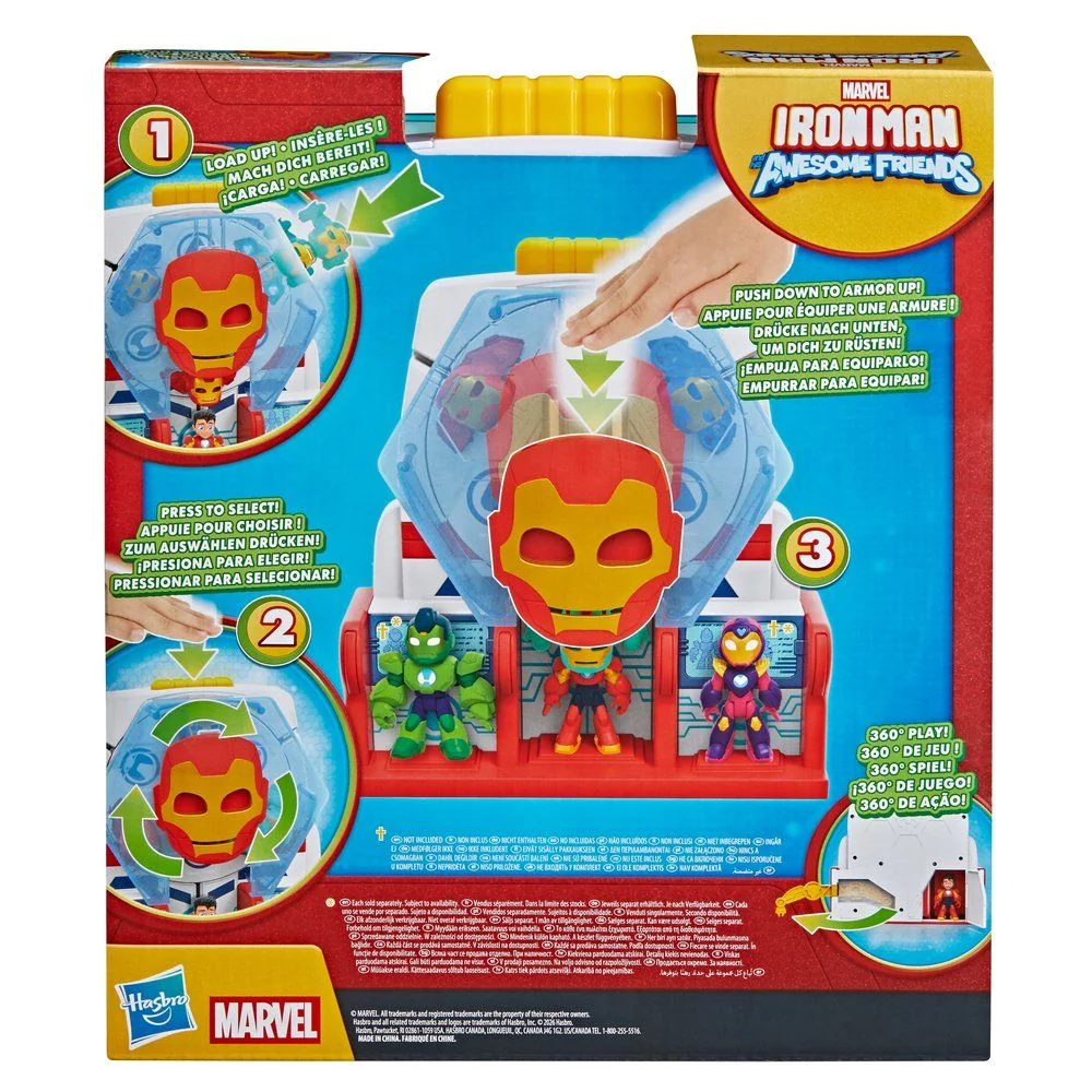 SET IRON MAN AND HIS AWESOME FRIENDS LA SALA DE ARMADURAS - 4
