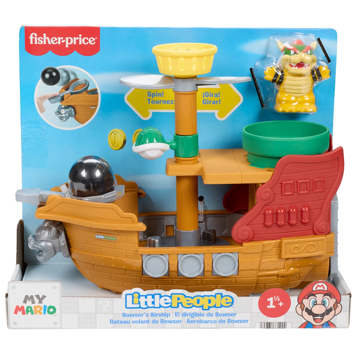 BARCO BOWSER LITTLE PEOPLE NINTENDO SUPER MARIO - 1