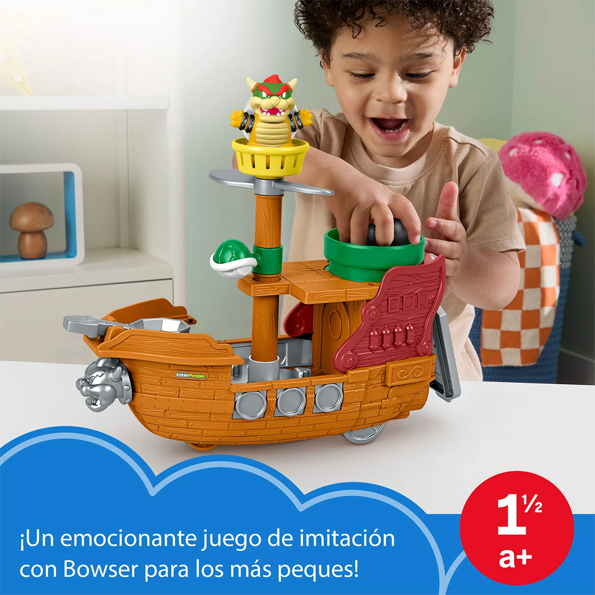 BARCO BOWSER LITTLE PEOPLE NINTENDO SUPER MARIO - 2