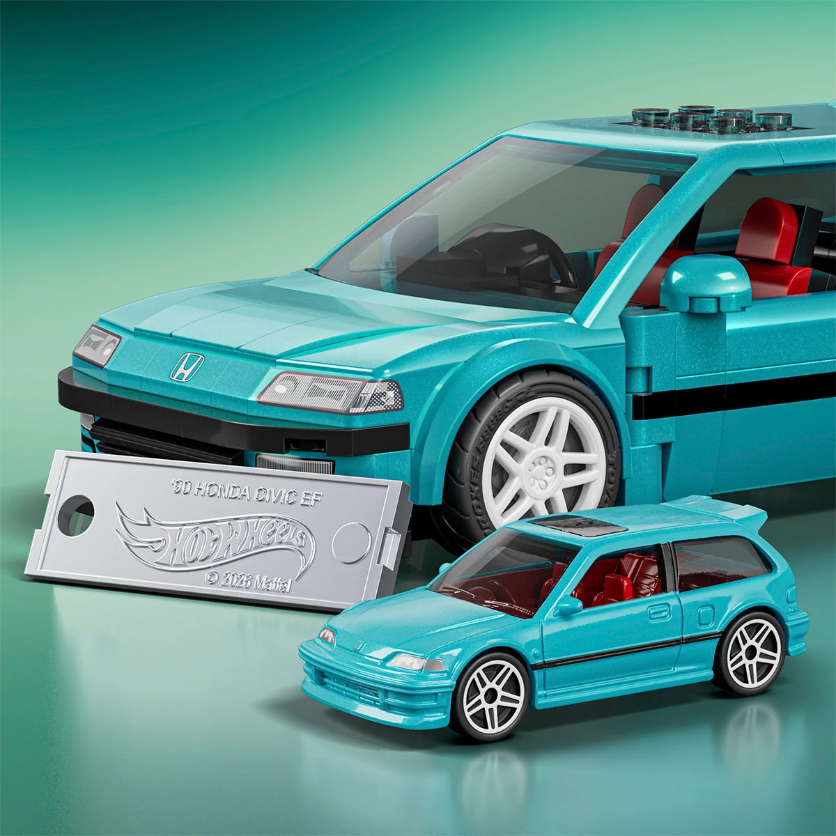 SET DE CONSTRUCCIÓN BRICK SHOP HOT WHEELS SPEED CUSTOM '90 HONDA CIVIC EF - 3