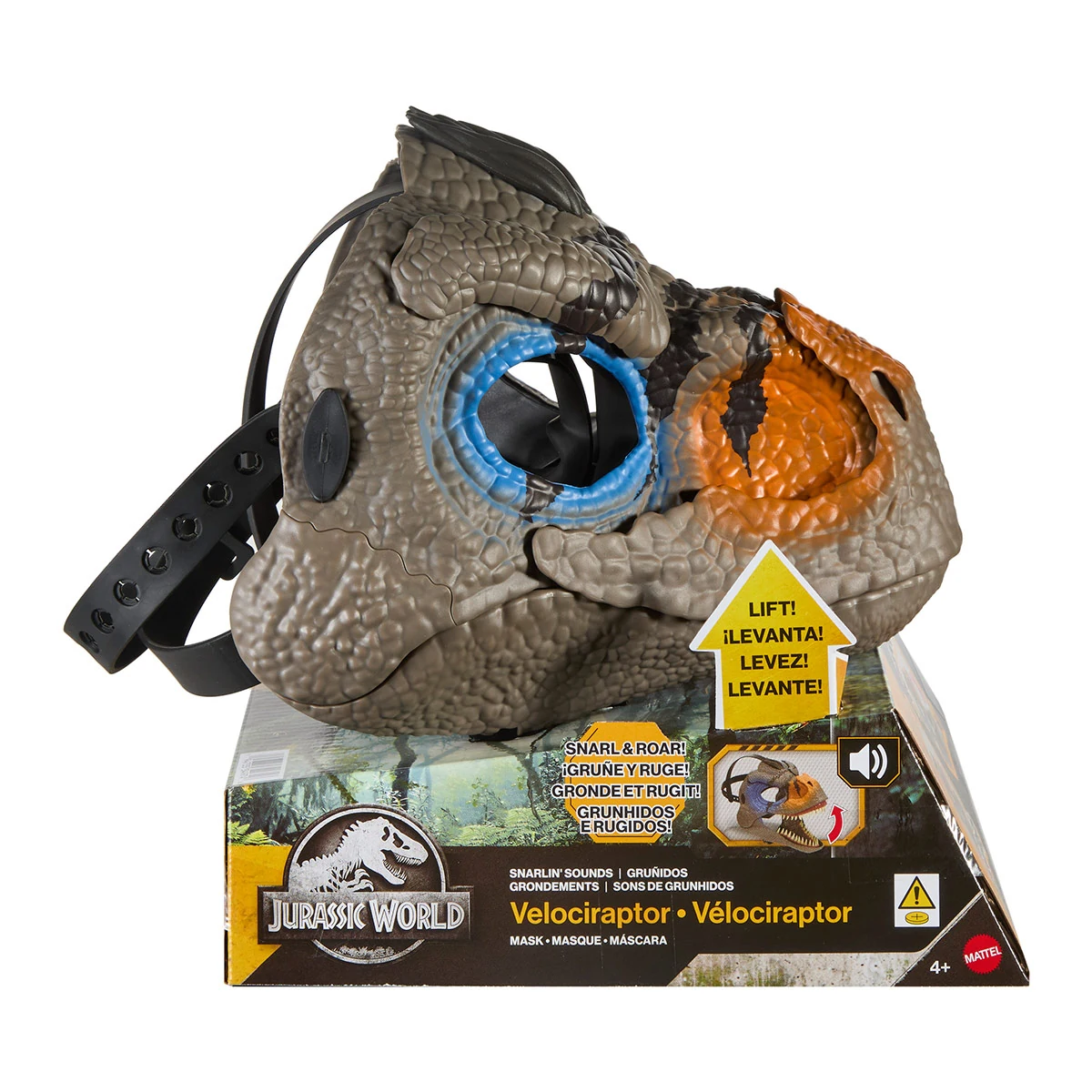 JURASSIC WORLD JUGUETE MÁSCARA DE RAPTOR CON EFECTOS DE SONIDO - 1