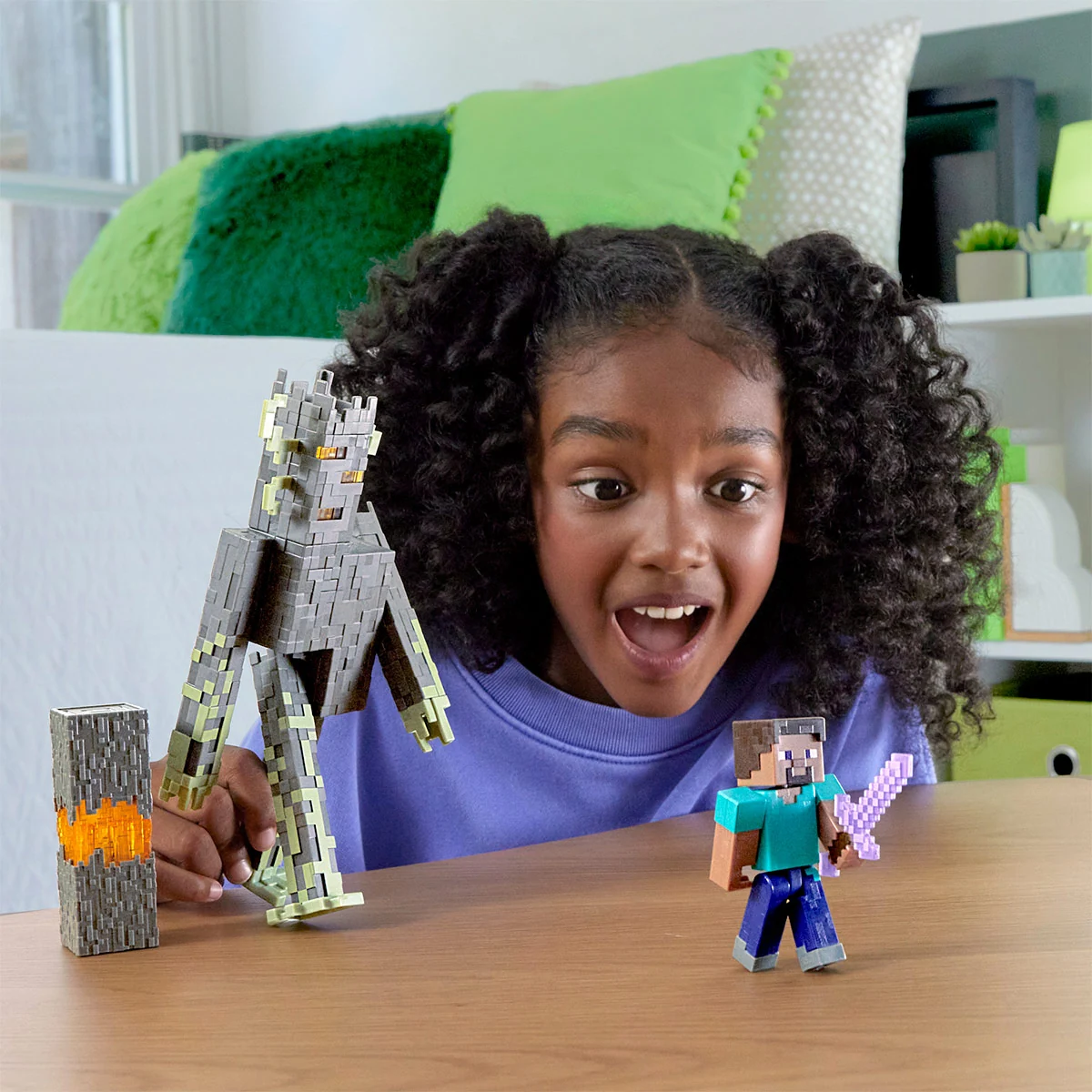 MINECRAFT FIGURA THE CREAKING CON DETALLES - 6