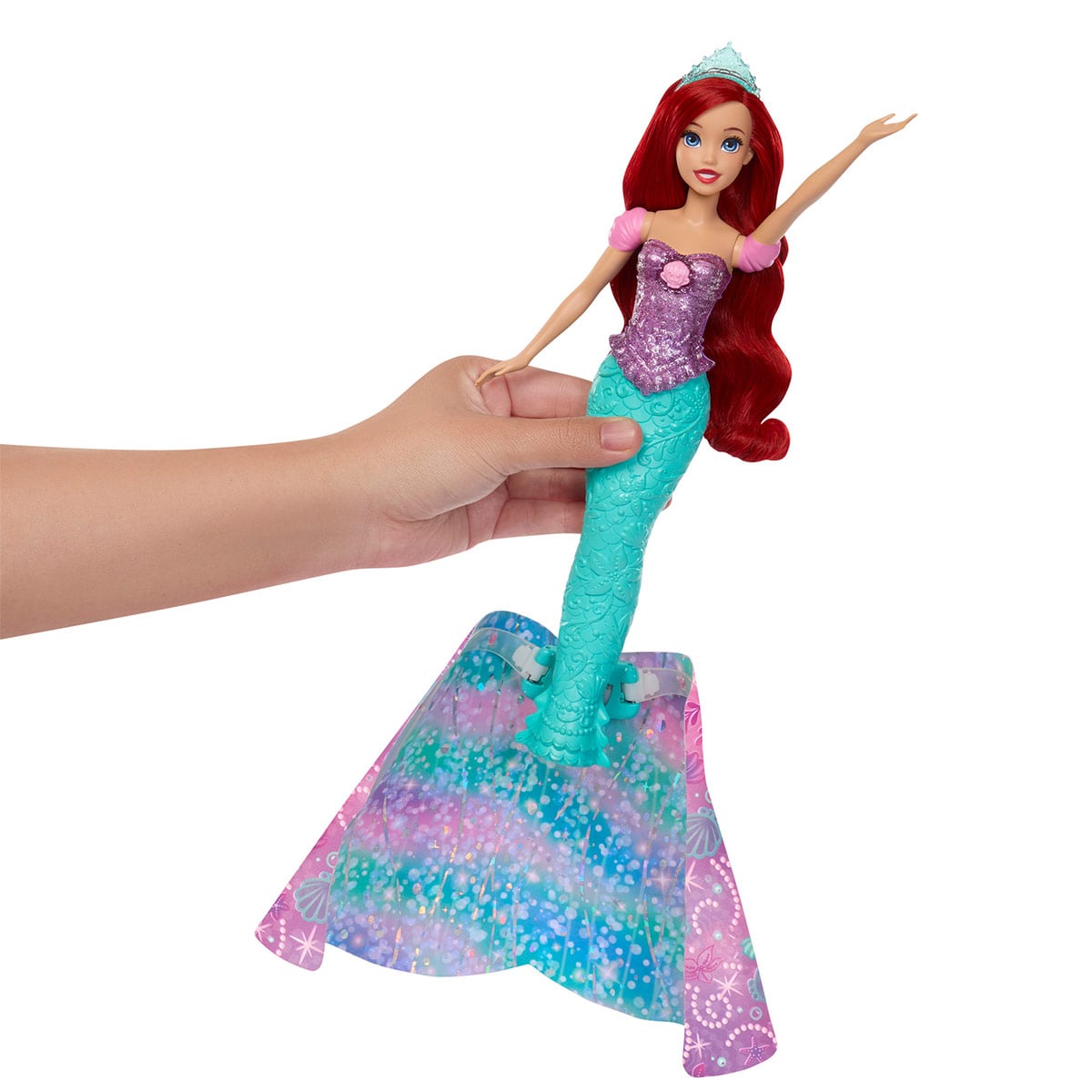 MUÑECA DISNEY PRINCESAS ARIEL TRANSFORMABLE - 5