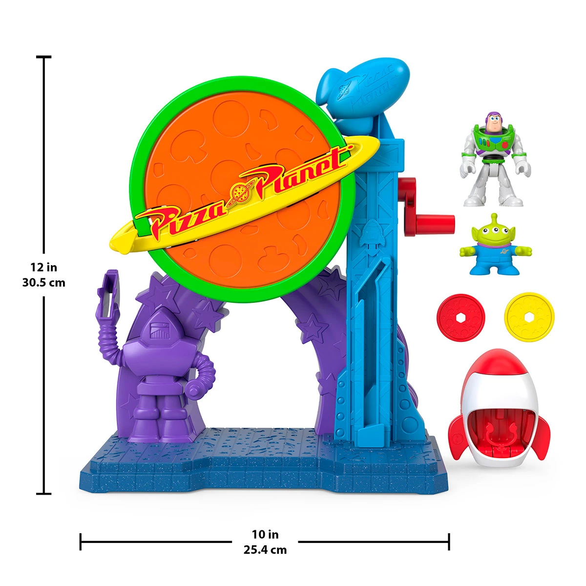 IMAGINEXT TOY STORY PIXAR PIZZA PLANETA SET BUZZ ALIEN - 10