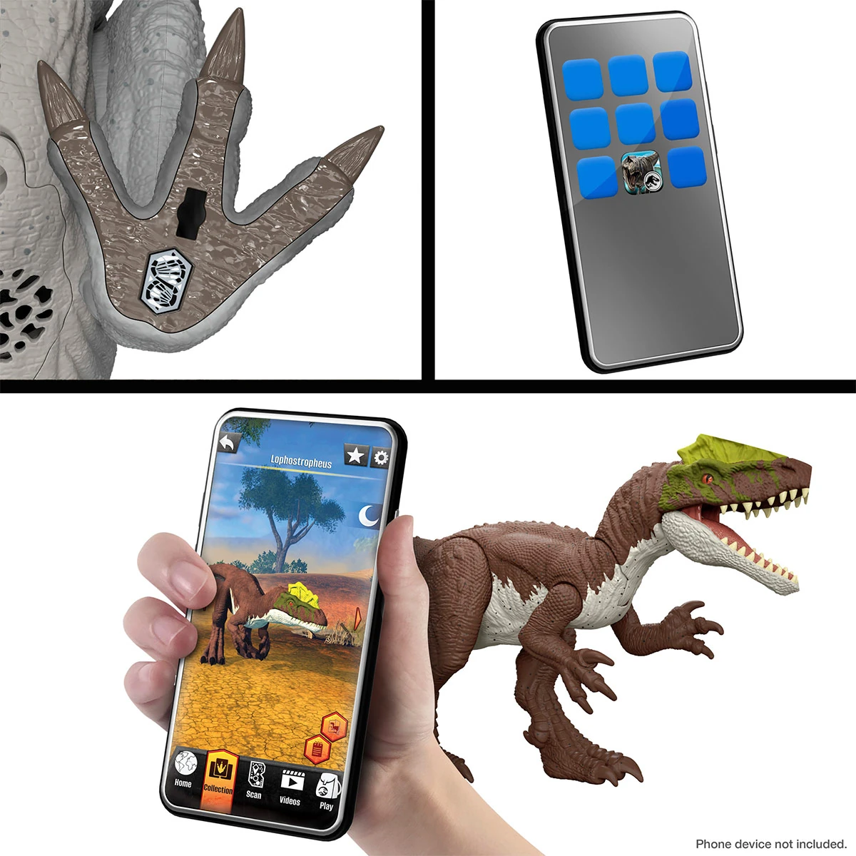 JURASSIC WORLD DINOSAURIO CARNOTAURUS EMBISTE MUERDE - 4
