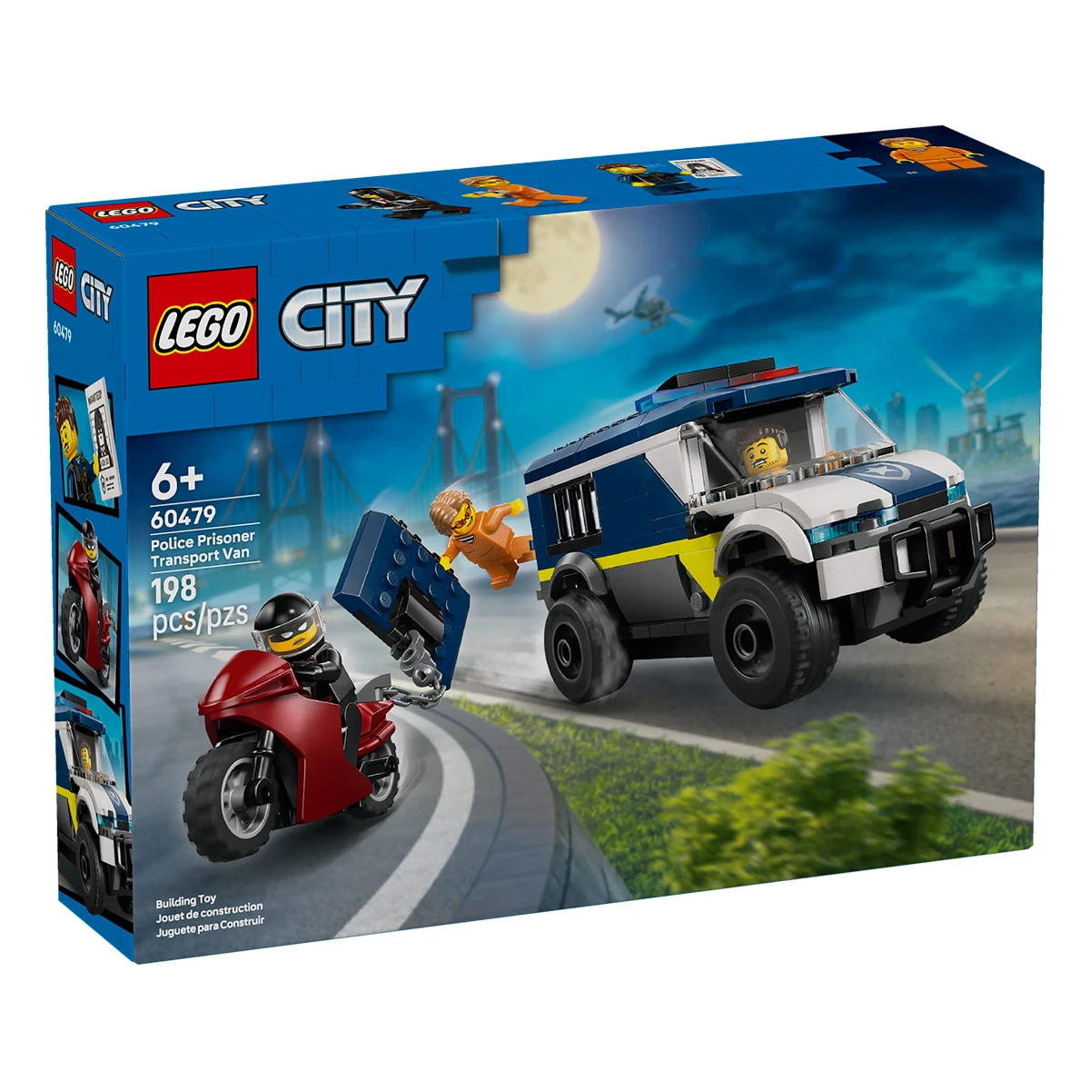BLOQUES DE CONSTRUCCIÓN LEGO FURGONETA DE TRANSPORTE PENITENCIARIO DE POL - 1