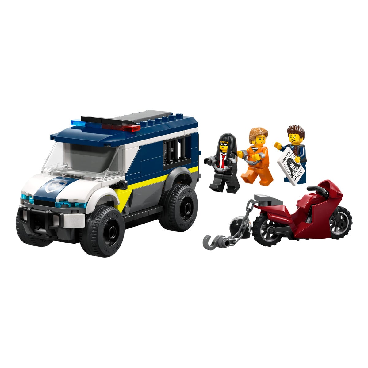 BLOQUES DE CONSTRUCCIÓN LEGO FURGONETA DE TRANSPORTE PENITENCIARIO DE POL - 3