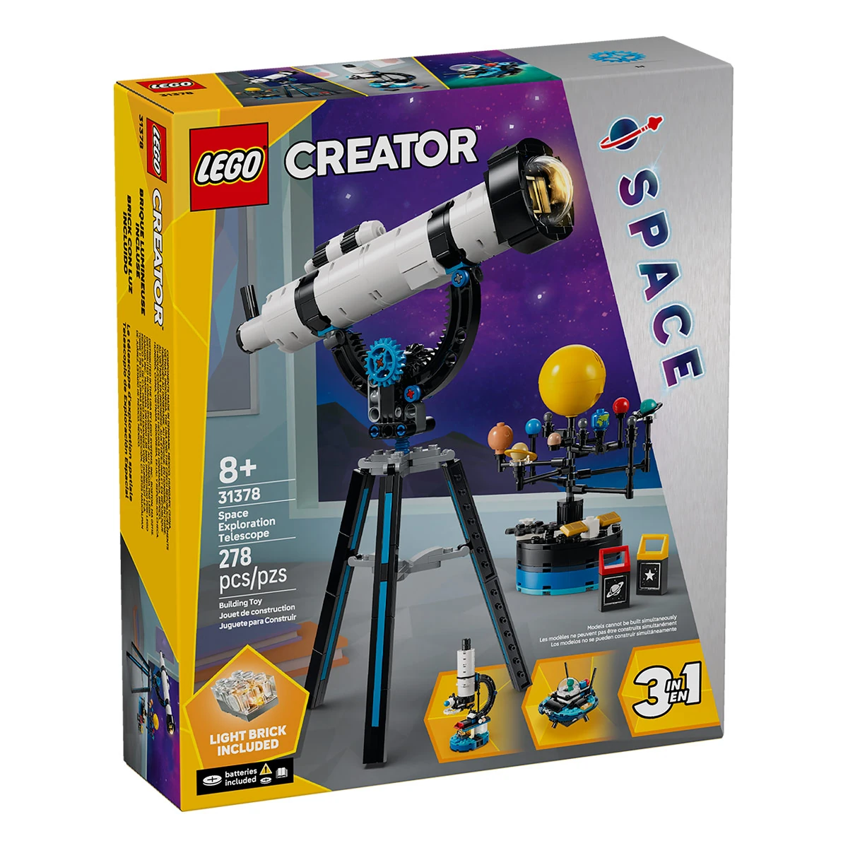 BLOQUES DE CONSTRUCCIÓN LEGO TELESCOPIO DE EXPLORACIÓN ESPACIAL - 1