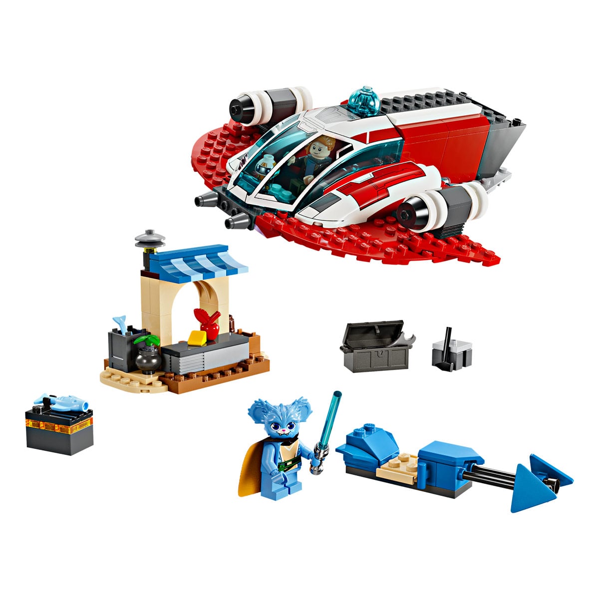 BLOQUES DE CONSTRUCCIÓN LEGO EL HALCÓN DE FUEGO CARMESI - 3