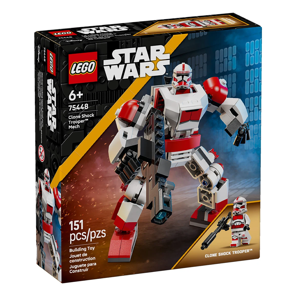 BLOQUES DE CONSTRUCCIÓN LEGO MECA DE SOLDADO CLON DE CHOQUE - 1