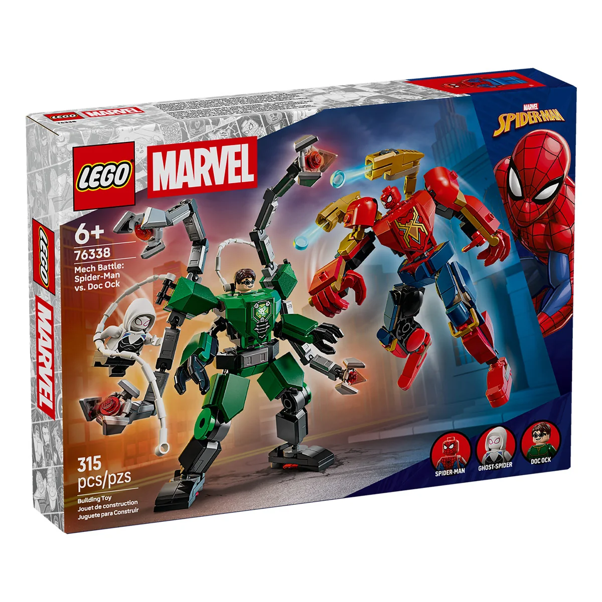 BLOQUES DE CONSTRUCCIÓN LEGO BATALLA DE ARMADURAS ROBÓTICAS SPIDER MAN VS - 1