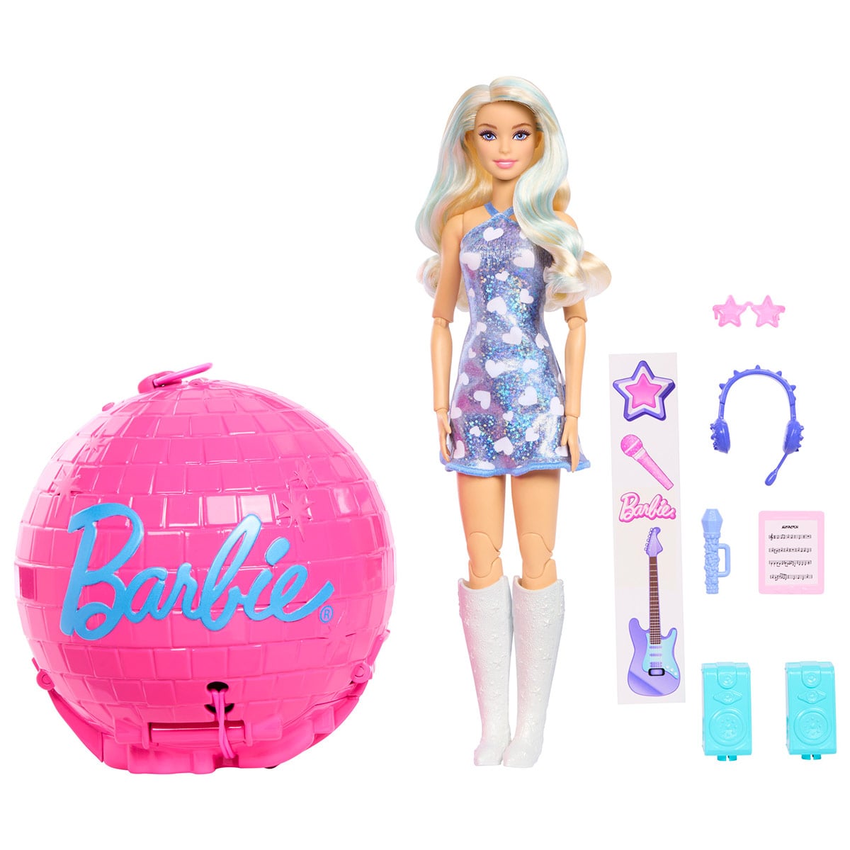 MUÑECA BARBIE PROFESIONES CAREER BURST ESTRELLA DE POP - 1