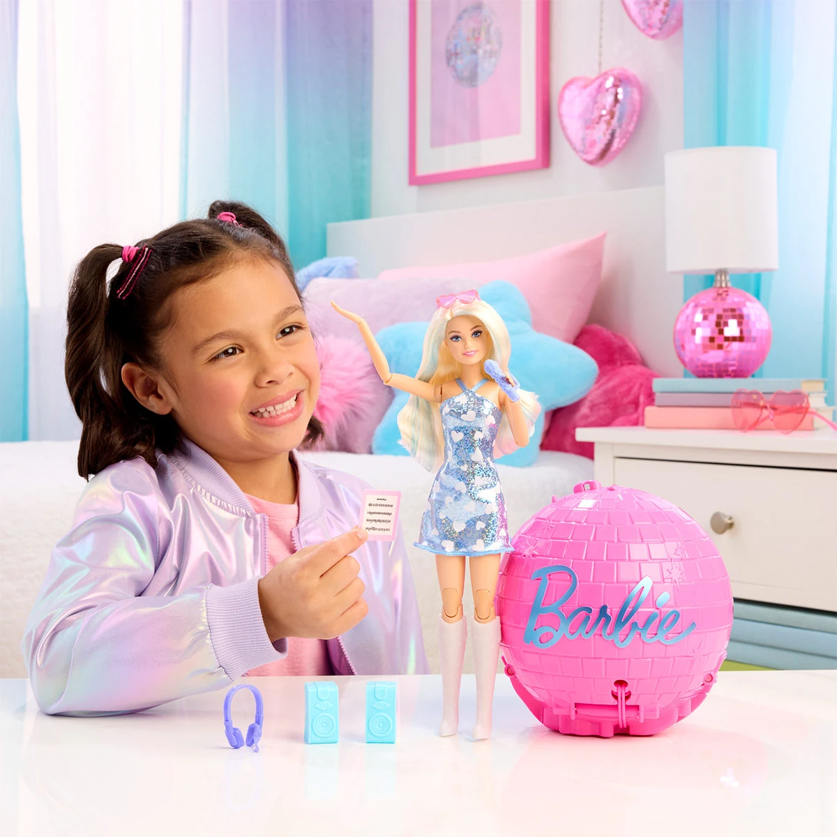 MUÑECA BARBIE PROFESIONES CAREER BURST ESTRELLA DE POP - 4