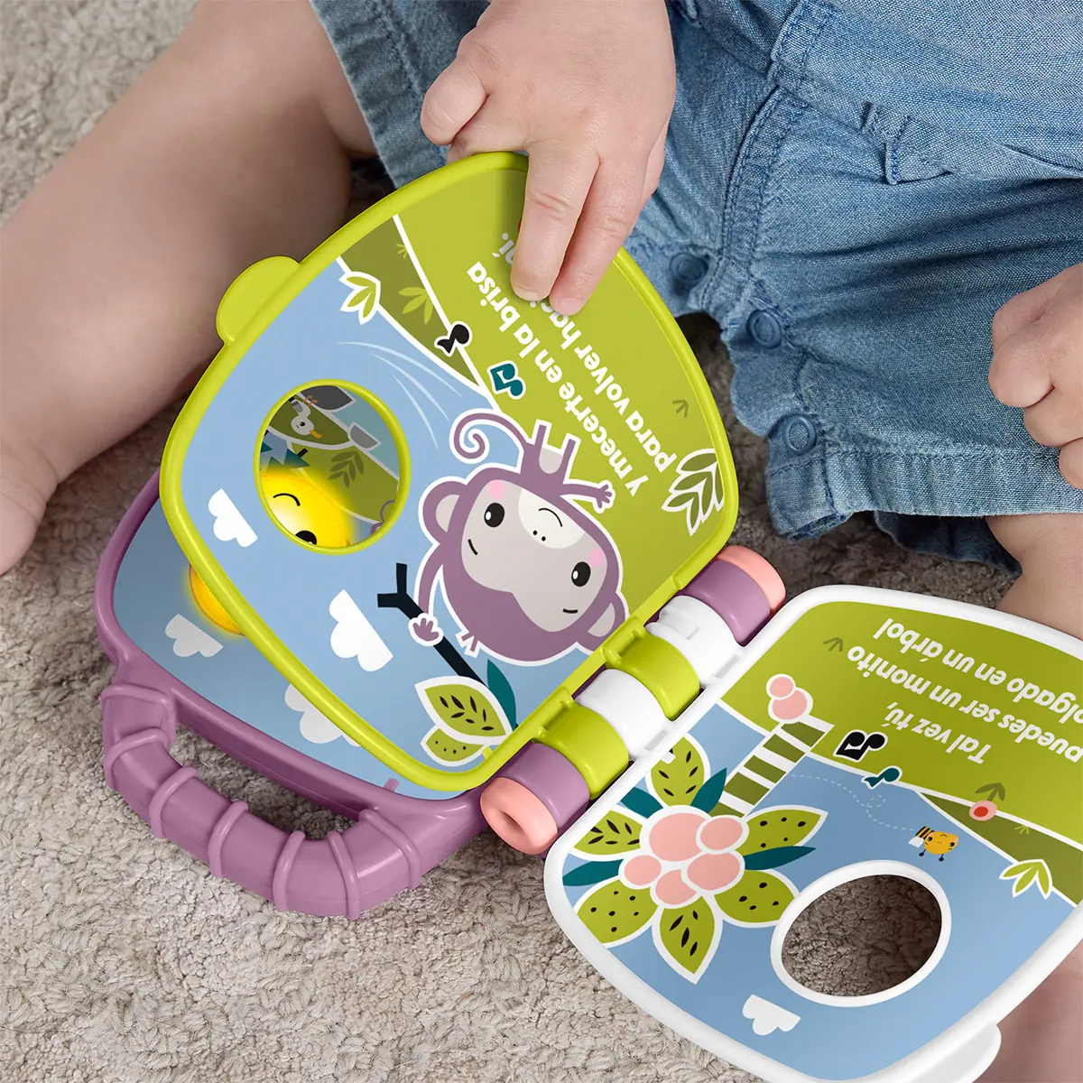 JUGUETE PARA BEBÉS FISHER PRICE LIBRO CANTA CON MONITO - 4
