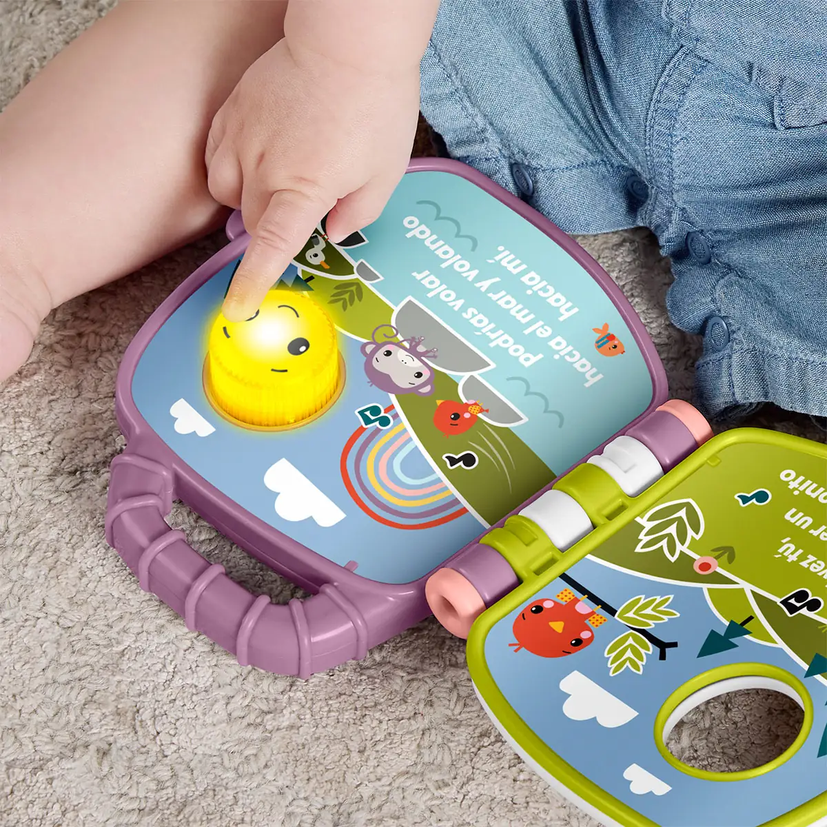 JUGUETE PARA BEBÉS FISHER PRICE LIBRO CANTA CON MONITO - 5