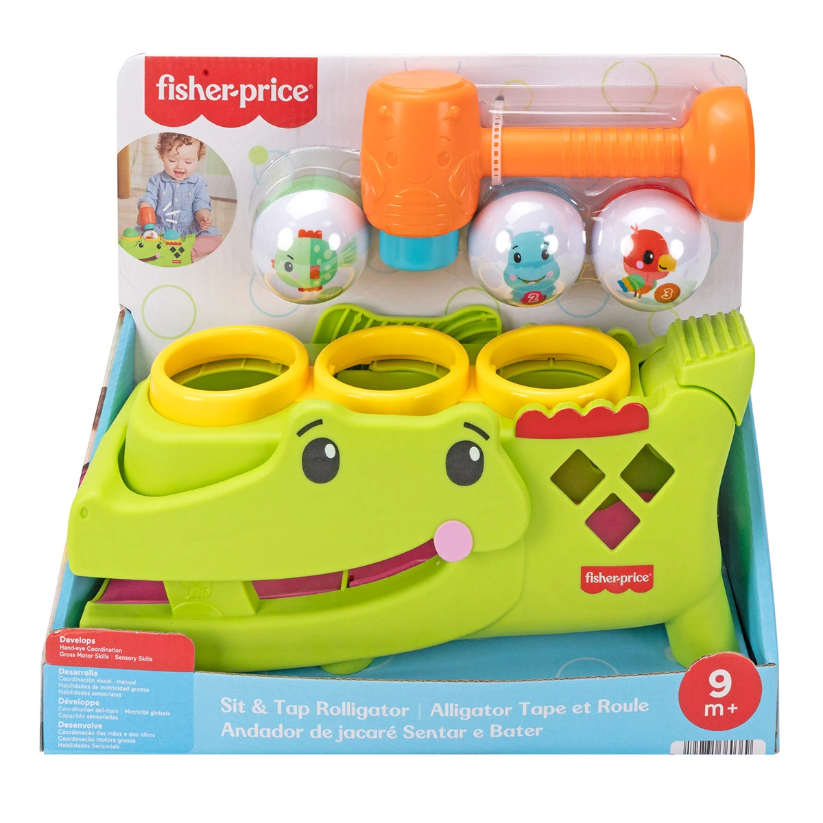 JUGUETE PARA BEBÉS FISHER PRICE COCODRILO PELOTITAS DIVERTIDAS - 1